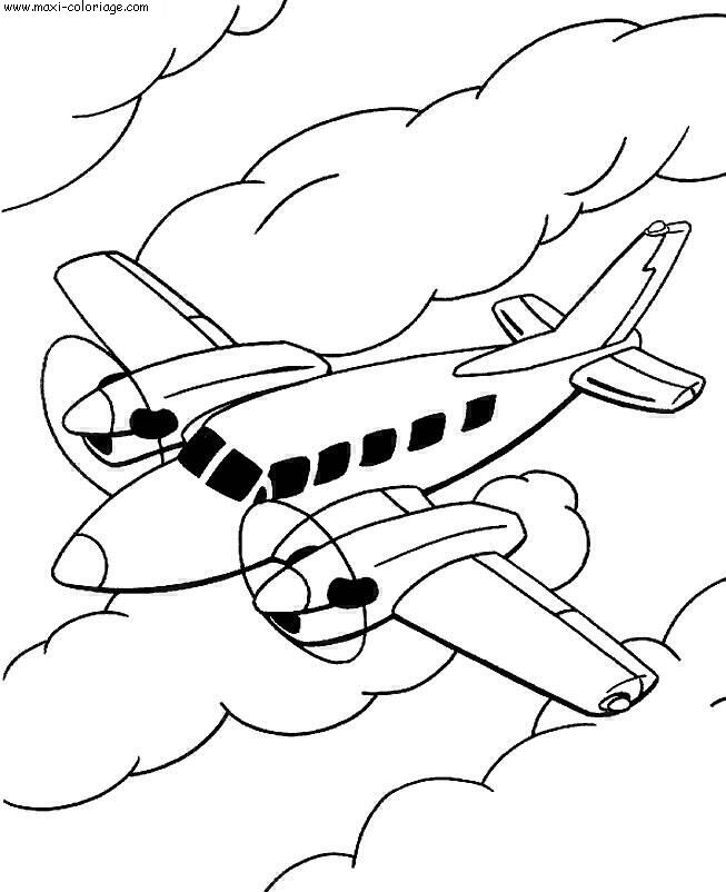 carte invitation Avions