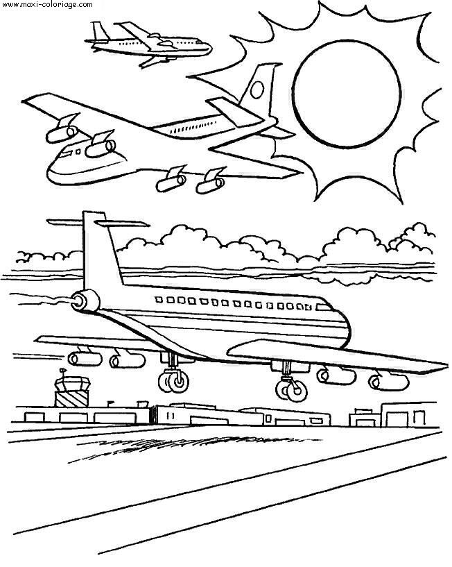 carte invitation Avions