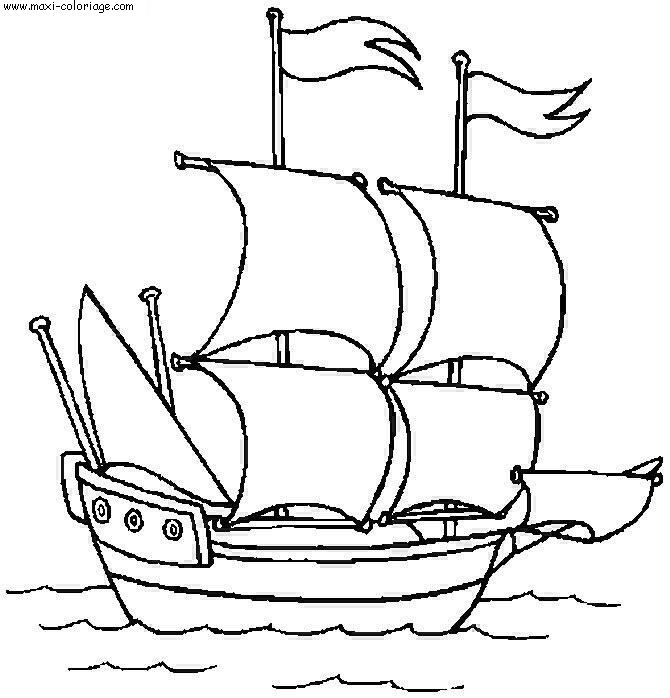 carte invitation Bateaux