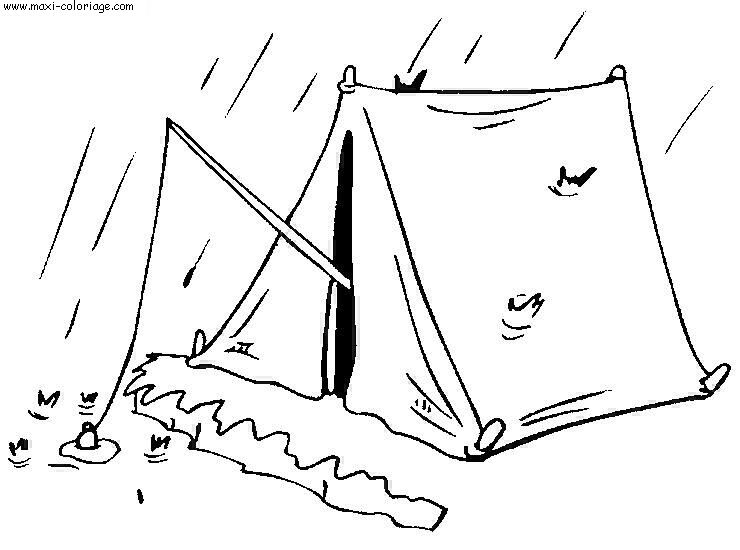 carte invitation Camping